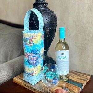 Fantasy Fairies & Butterflies .wine tote housewarming gift handmade tote gift